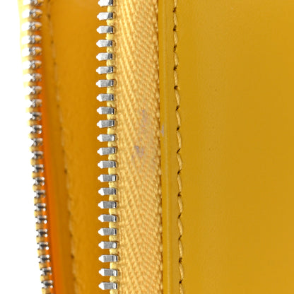 Balenciaga X THE SIMPSONS Smooth Calfskin Logo Card Holder On Keychain Bumblebee Yellow 10 of 15