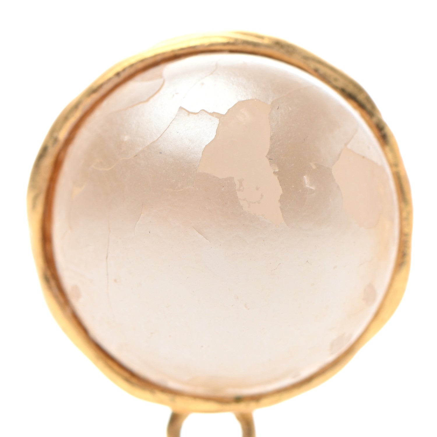 Chanel Pearl CC Dangle Clip On Earrings Gold 5 of 8