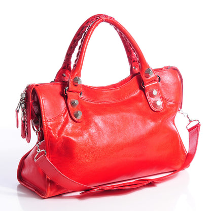 Balenciaga Agneau Giant 21 Silver Hardware City Vermillion 6 of 13