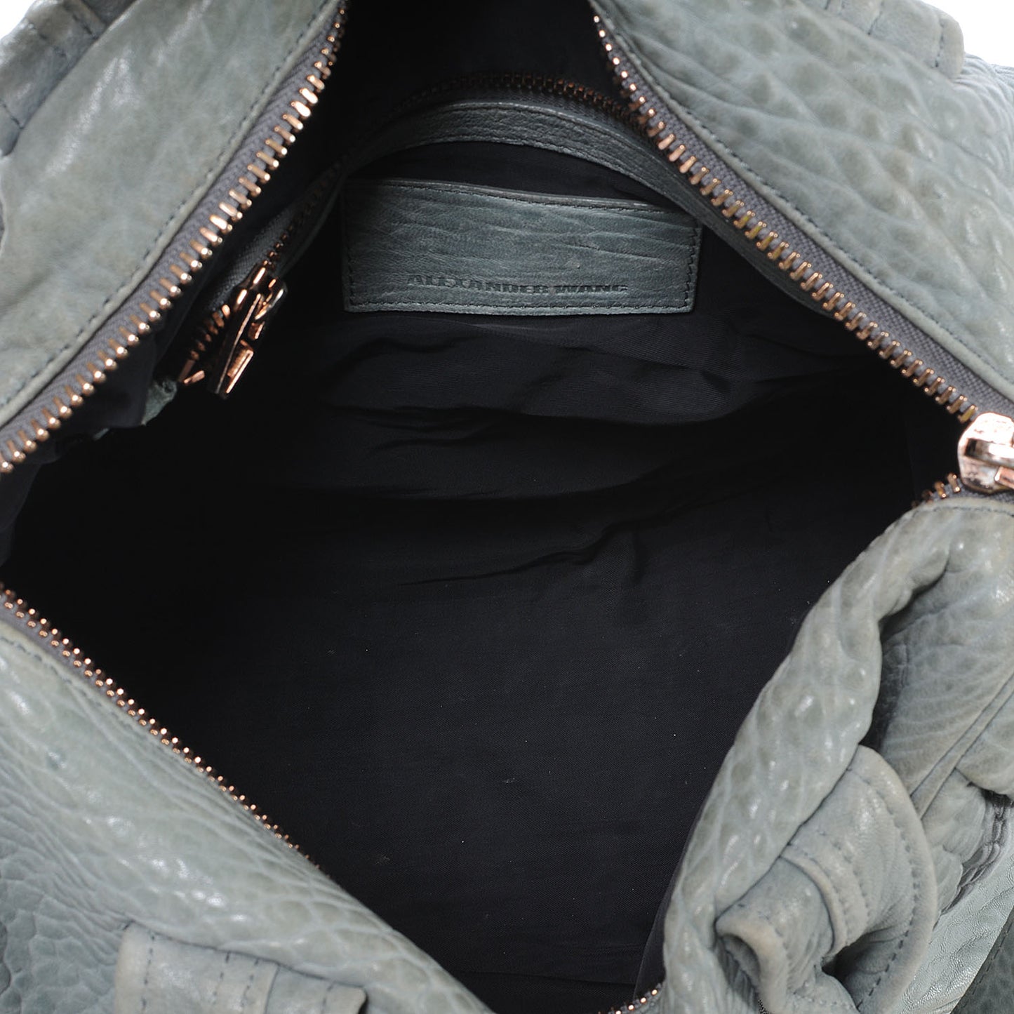 Leather Rocco Satchel Grey