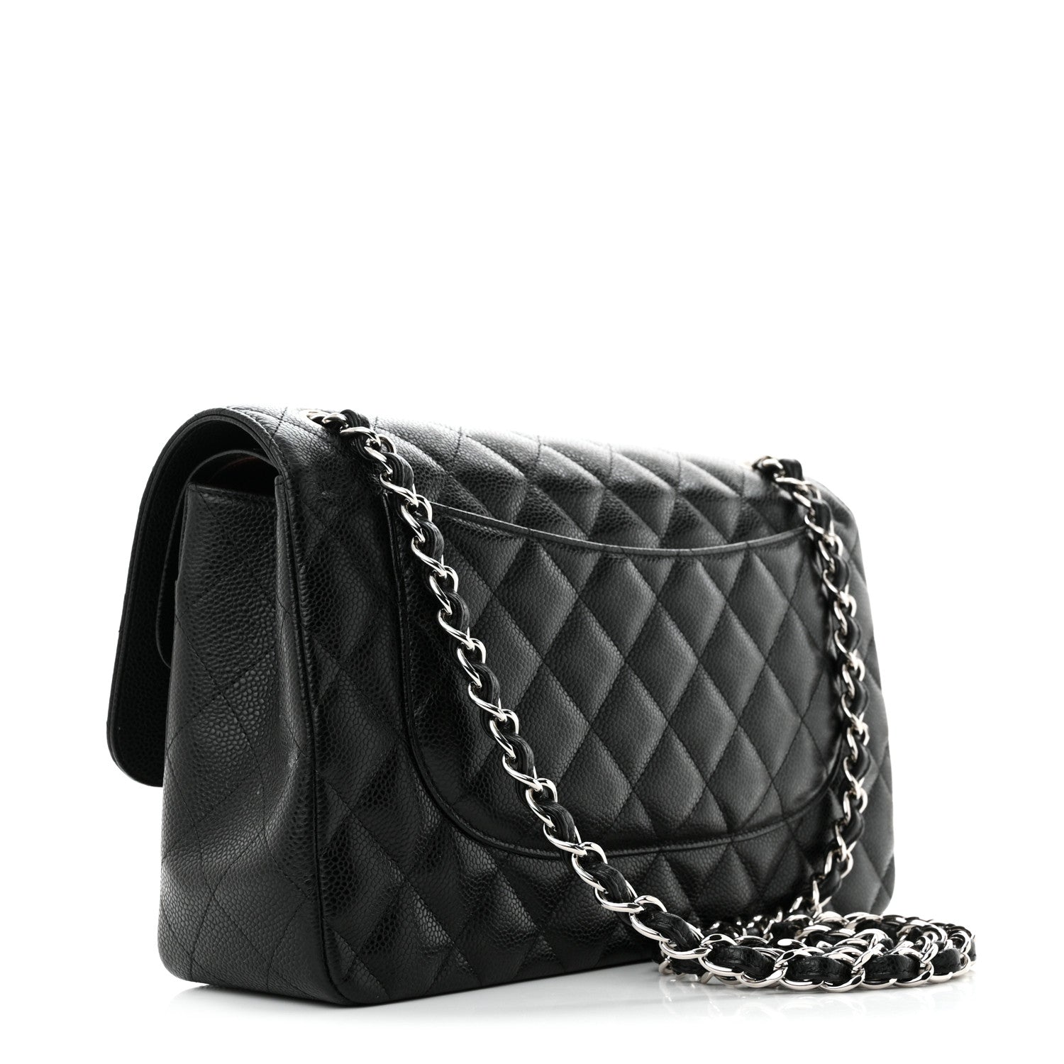 Chanel Caviar Quilted Jumbo Double Flap Black 3 of 11