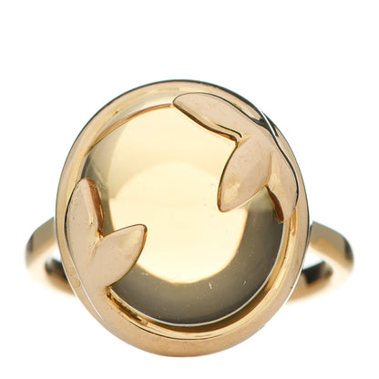 Tiffany 18K Yellow Gold Citrine Paloma Picasso Olive Leaf Ring 49 5 1 of 8