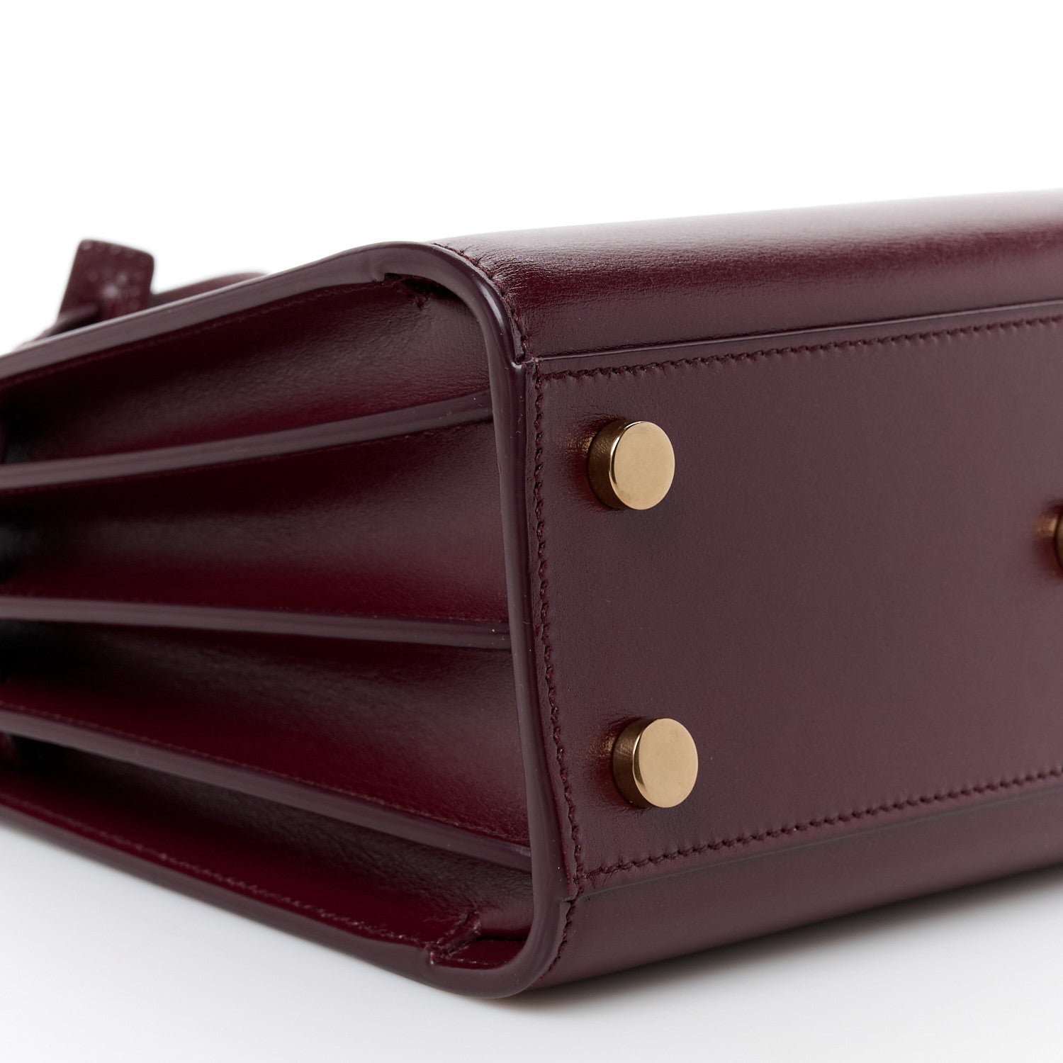 Saint Laurent Calfskin Nano Supple Sac De Jour Red Velvet 9 of 11