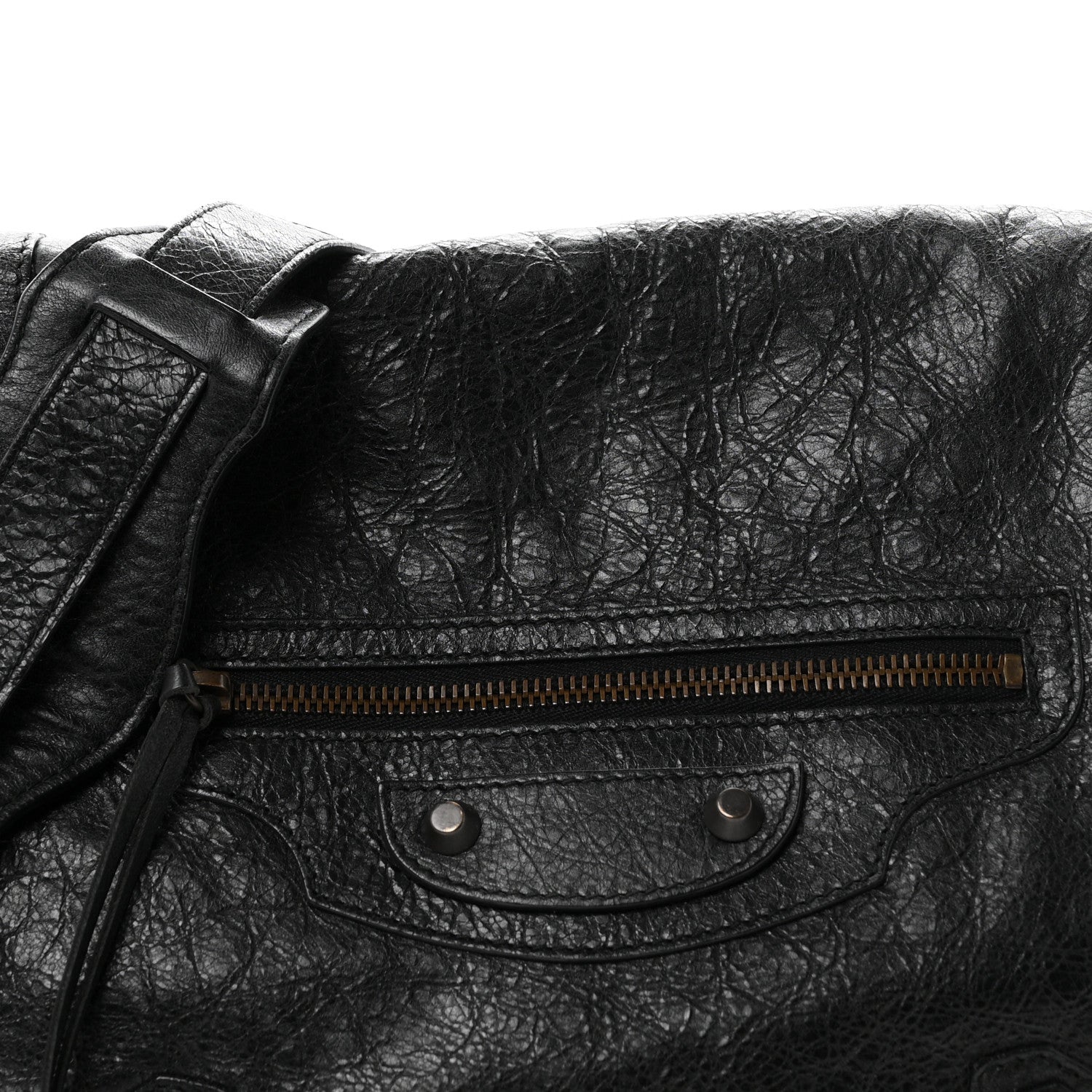 Balenciaga Agneau Classic Hardware Neo Folk Messenger Black 8 of 11