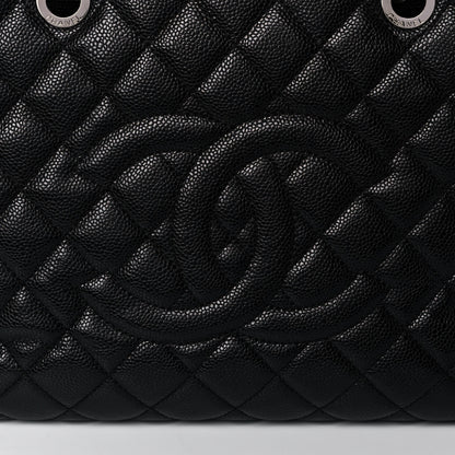 Chanel Caviar Quilted Grand Shopping Tote GST Black 8 of 15