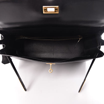 Hermes Box Kelly Retourne 35 Black 5 of 11