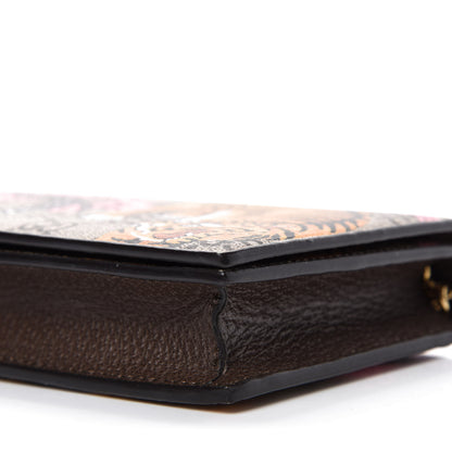 Gucci GG Supreme Monogram Bengal Chain Wallet Beige Pink 7 of 11