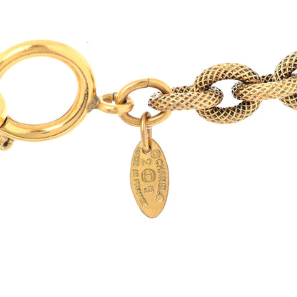 Chanel CC Pendant Necklace Gold 3 of 5