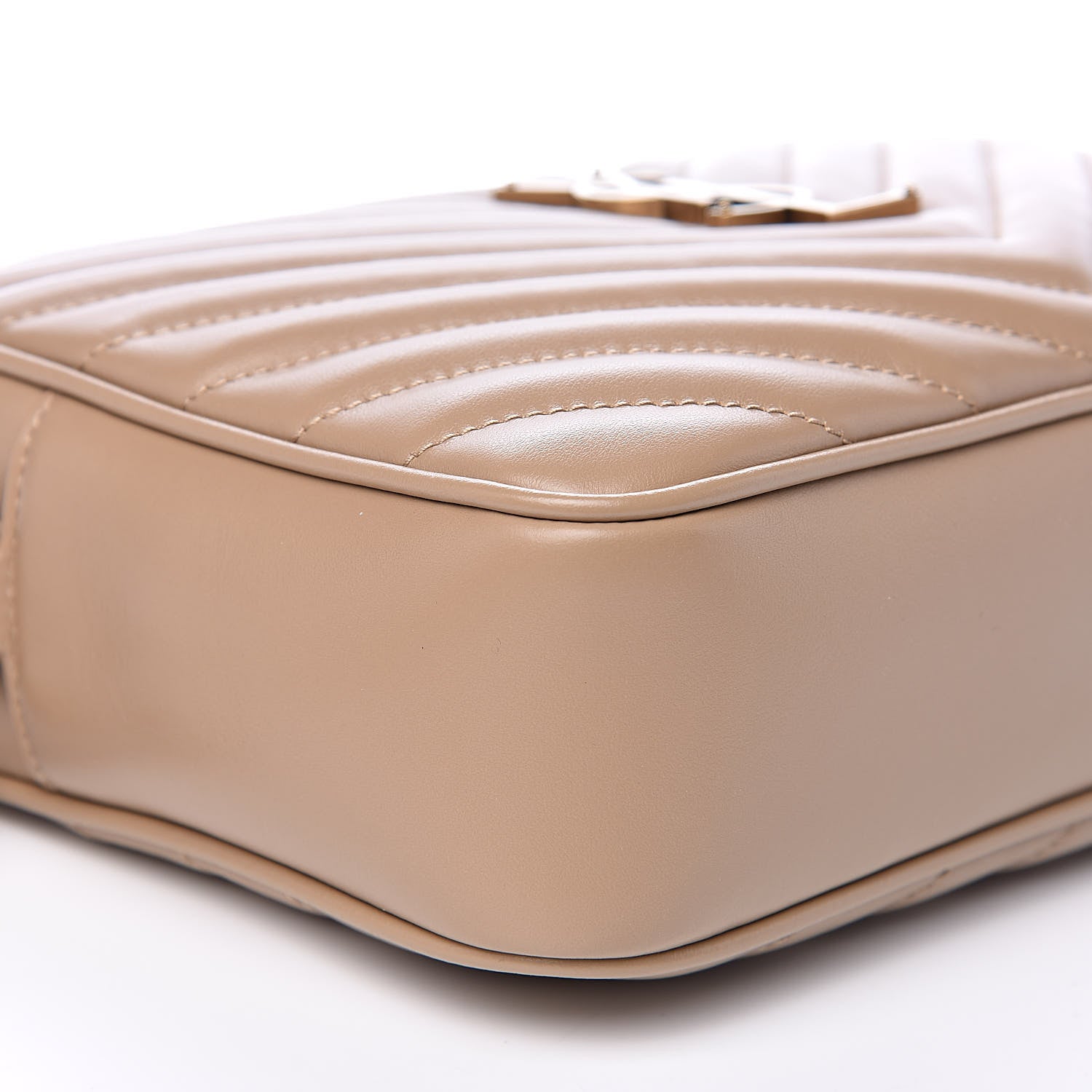 Saint Laurent Calfskin Matelasse Monogram Lou Camera Bag Dusty Grey 8 of 10
