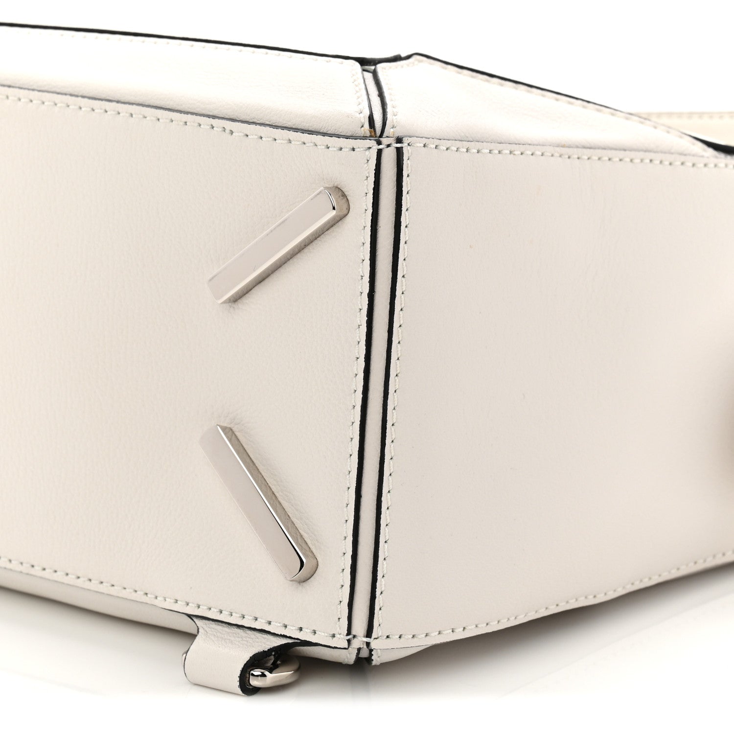 Loewe Calfskin Small Puzzle Bag White 9 of 9