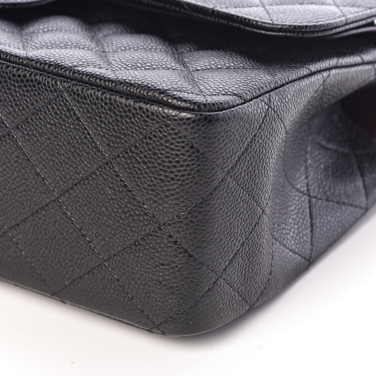 Chanel Caviar Quilted Jumbo Double Flap Black 9 of 11