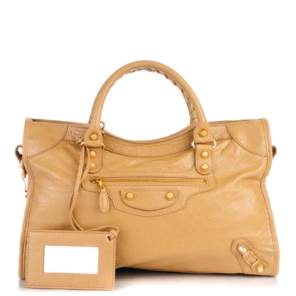 Balenciaga Agneau Giant 12 Gold Hardware City Beige Nougatine 1 of 8