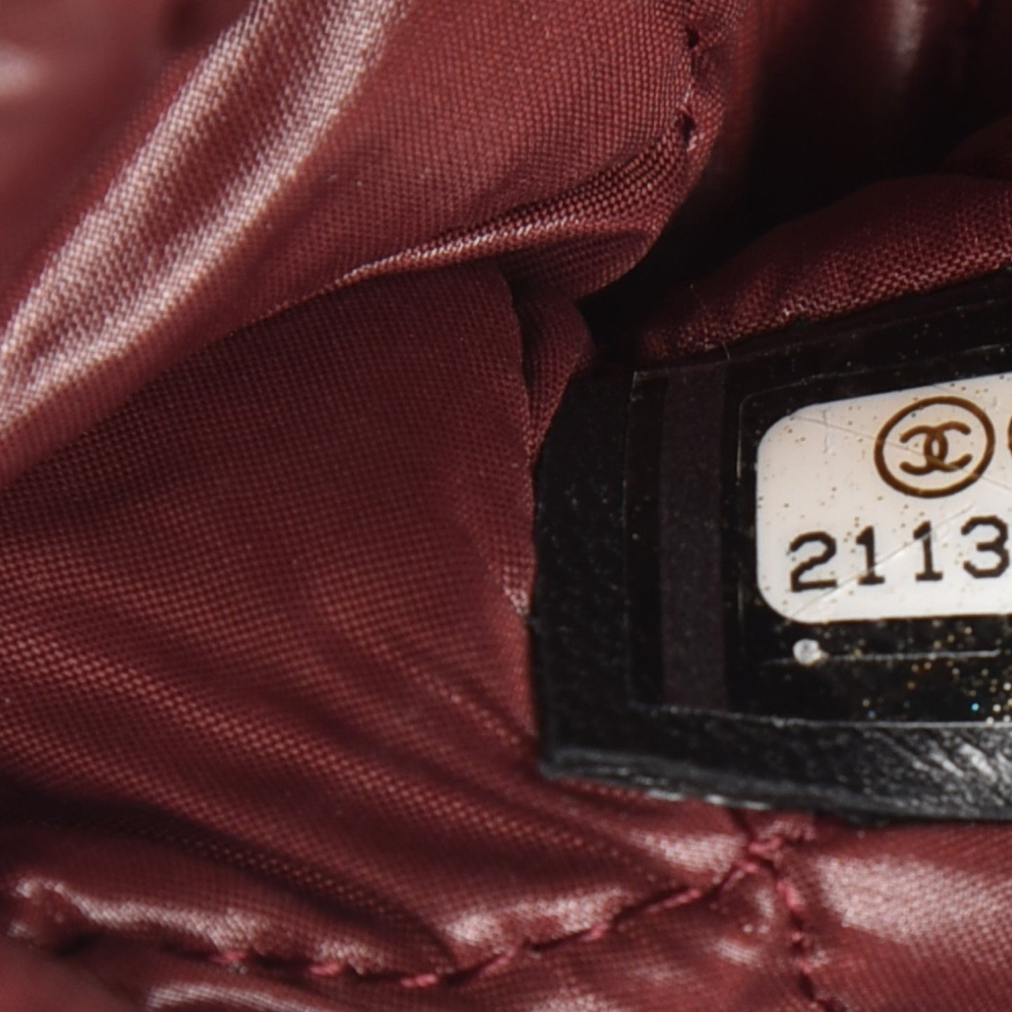 Lambskin Quilted CC Beauty Clutch Black