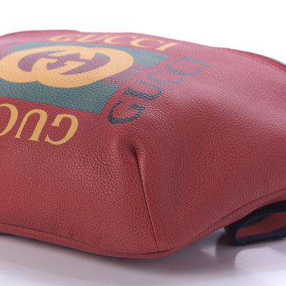Gucci Grained Calfskin Logo Belt Bag Hibiscus Red 7 of 9