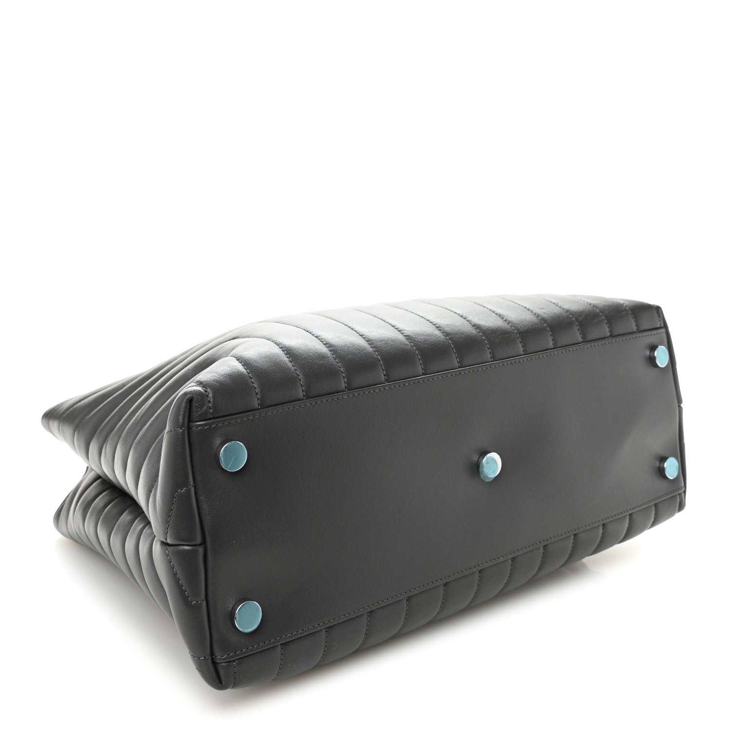 Saint Laurent Calfskin Y Quilted Monogram Large Loulou Shopper Storm 4 of 11