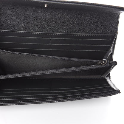 Chanel Metallic Caviar Quilted Boy Flap Wallet Black 4 of 7