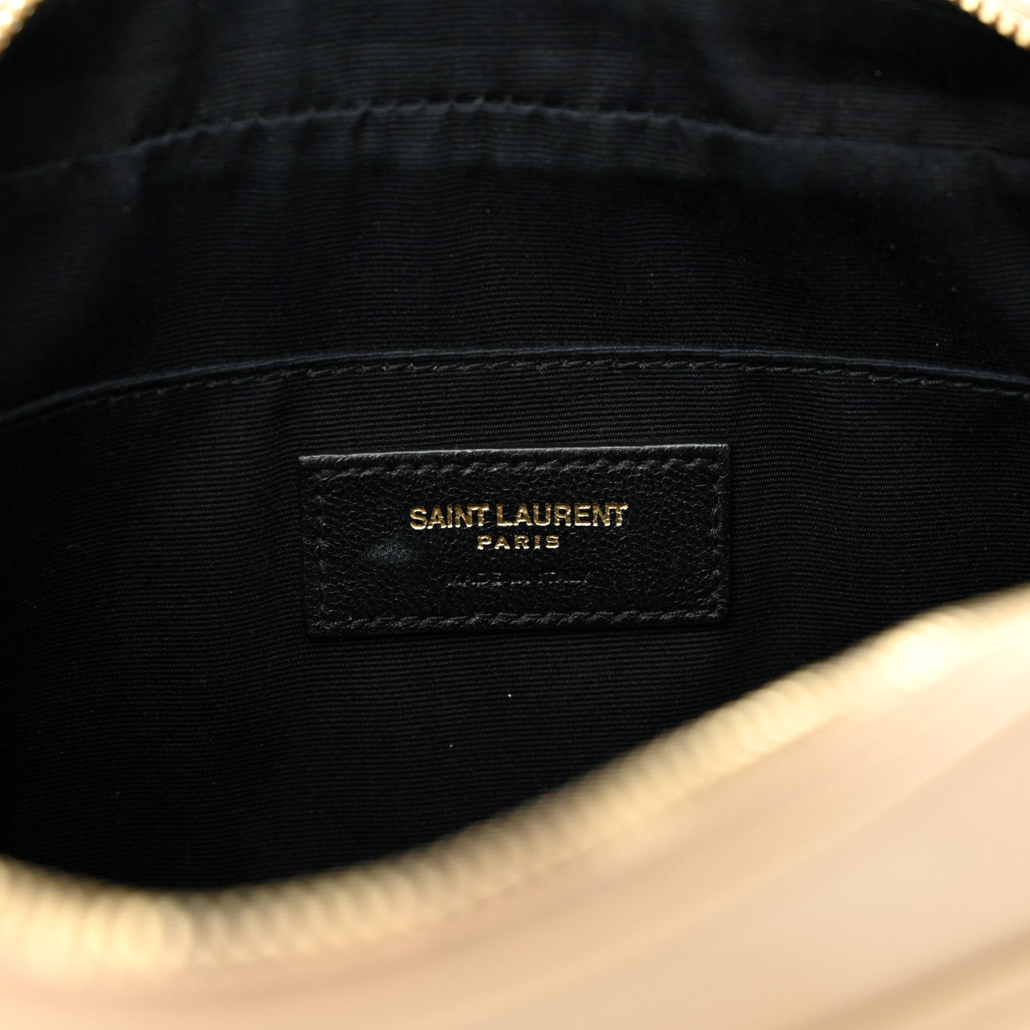 Saint Laurent Calfskin Matelasse Monogram Lou Camera Bag Dark Beige 6 of 14