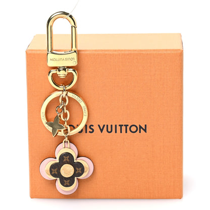 Louis Vuitton Monogram Blooming Flowers BB Bag Charm Key Holder Pink 5 of 5