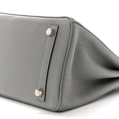 Hermes Togo Birkin 25 Gris Mouette 8 of 10