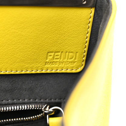 Fendi Vitello Calf Hair Crocodile Embossed Large 3Jours Tote Sunflower Cedro 6 of 11