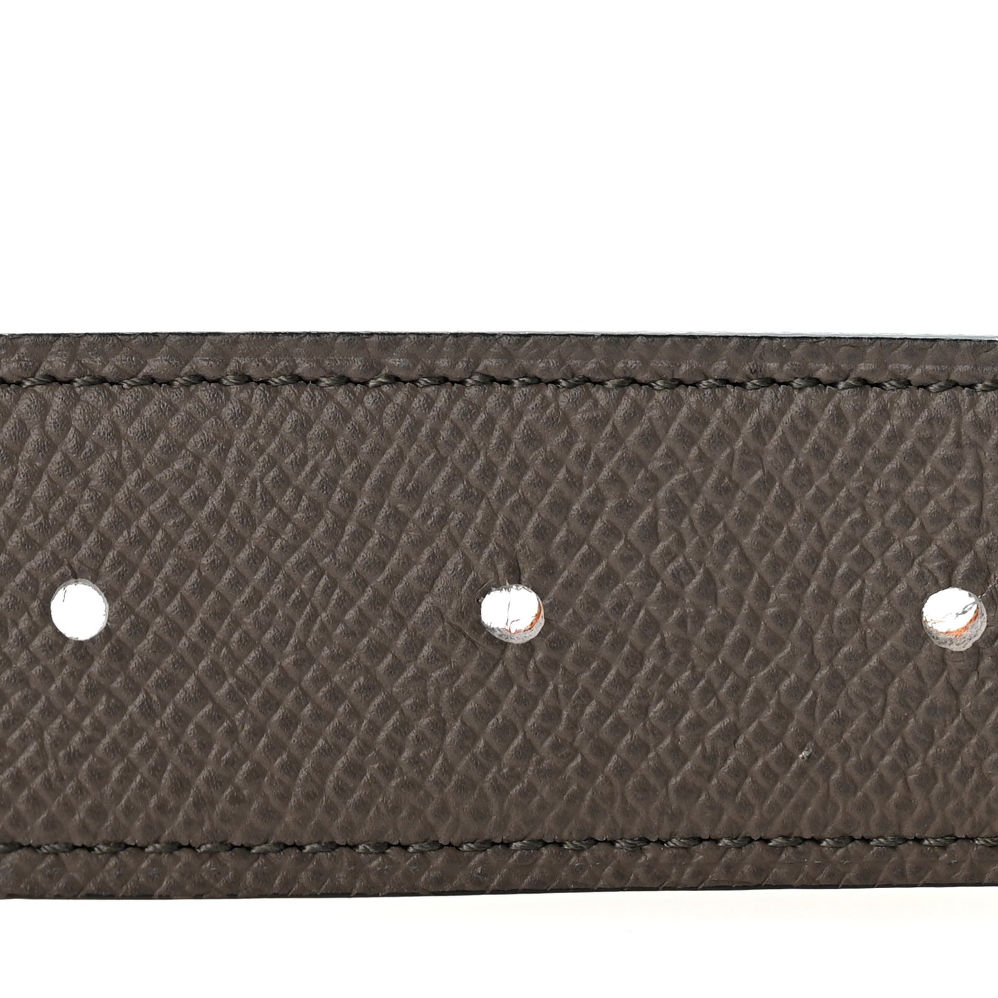 Epsom Reversible 38mm Belt Strap 110 44 Gris Etain Orange