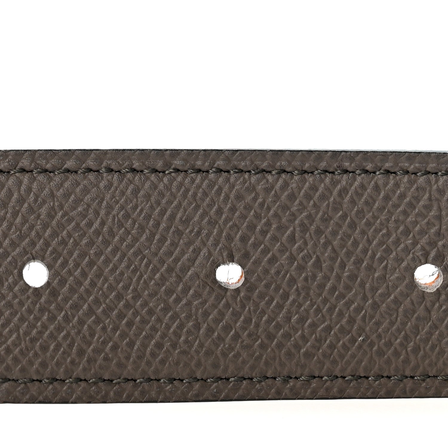 Hermes Epsom Reversible 38mm Belt Strap 110 44 Gris Etain Orange 4 of 6