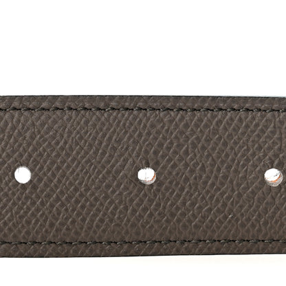 Hermes Epsom Reversible 38mm Belt Strap 110 44 Gris Etain Orange 4 of 6
