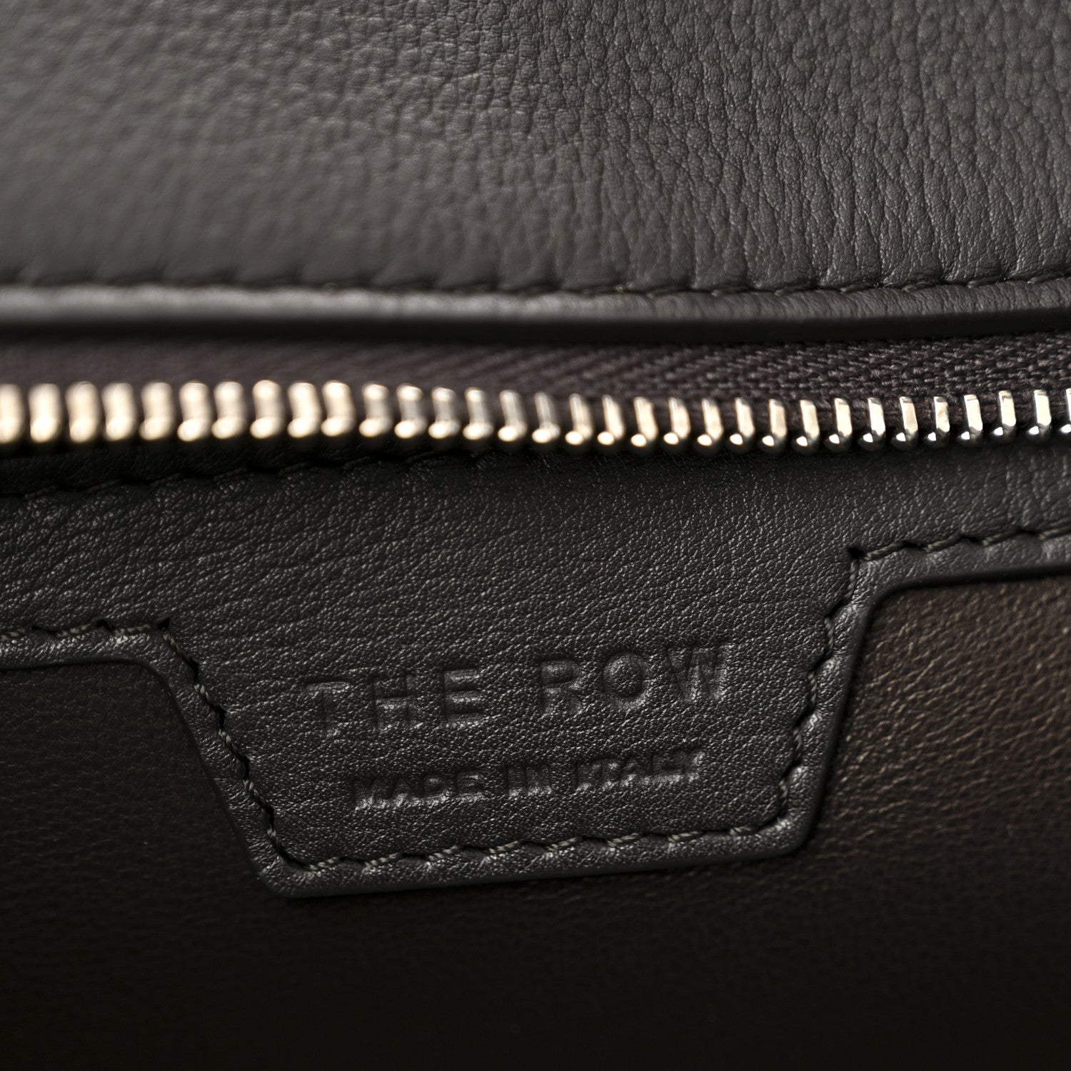 The Row Grained Calfskin Terrasse Bag Dark Brown 6 of 9