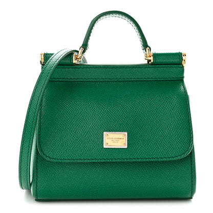 Dolce & Gabbana Dauphine Micro Miss Sicily Satchel Green 1 of 9