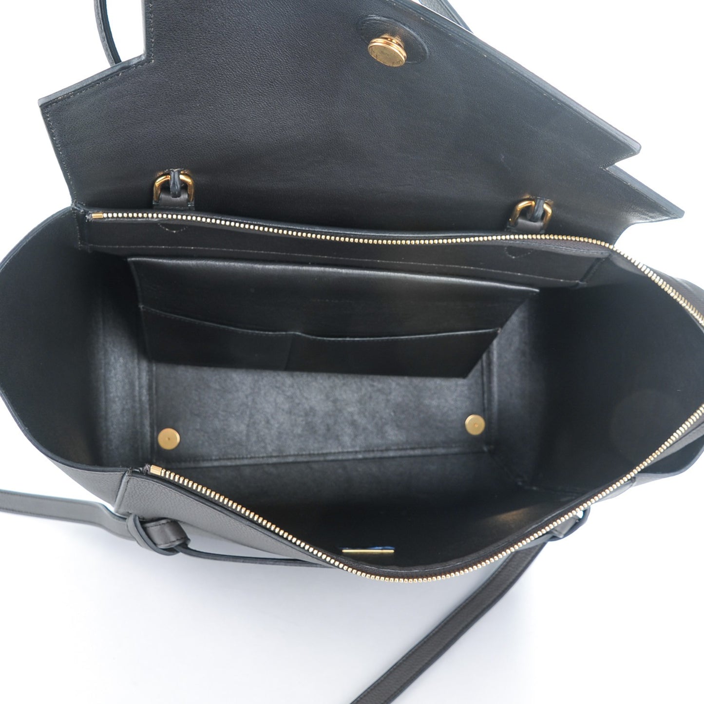 Baby Grained Calfskin Small Belt Bag Dark Taupe