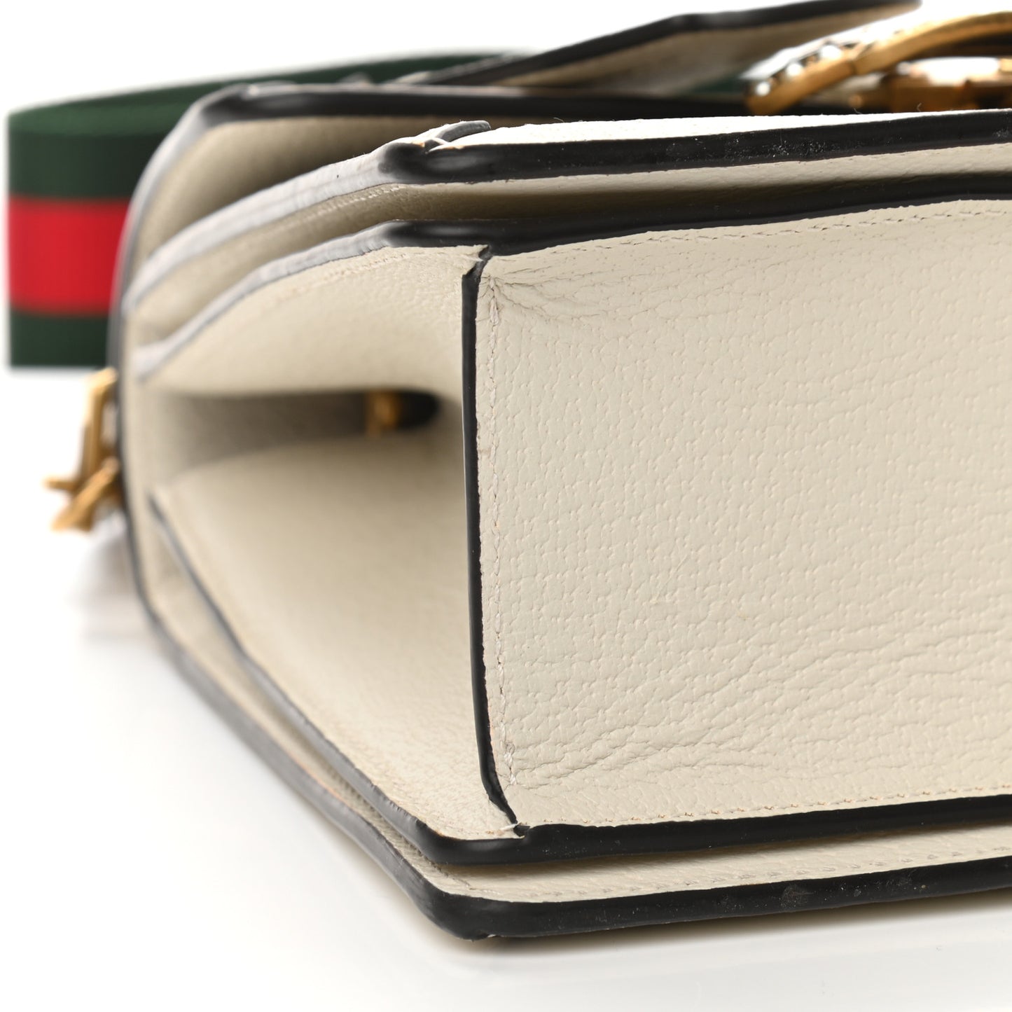 GG Supreme Monogram Small Queen Margaret Top Handle Bag White