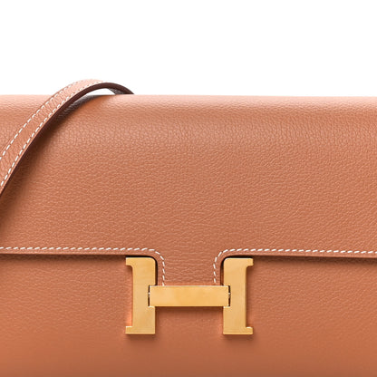Hermes Evercolor Constance Wallet To Go Gold 7 of 10