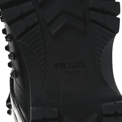 Prada Vitello Rodeo Studded Ankle Boots 37 Black 7 of 9