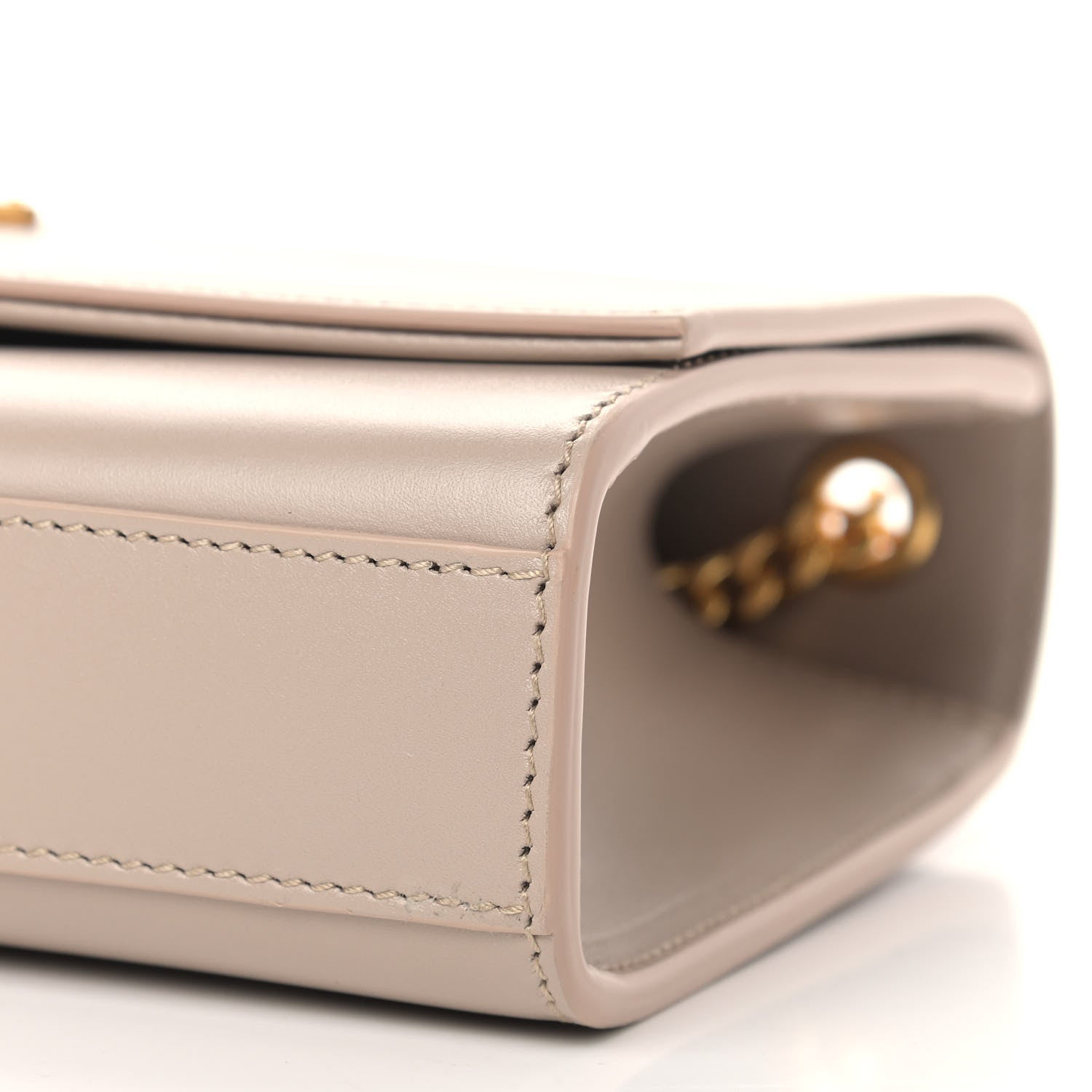 Saint Laurent Smooth Calfskin Medium Classic Monogram Kate Tassel Satchel Nude Powder 9 of 10