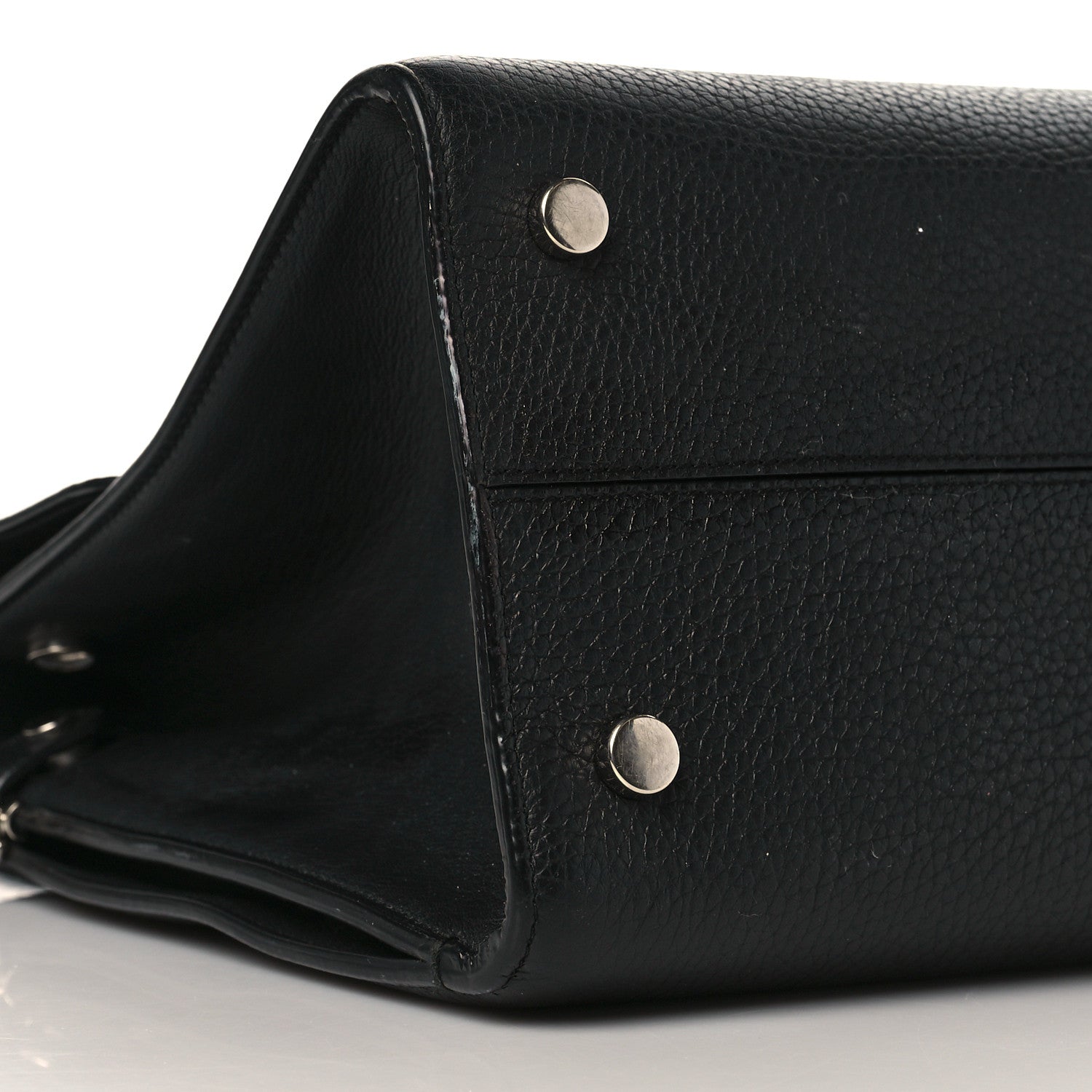 Christian Dior Grained Calfskin Medium Diorever Flap Black 7 of 11