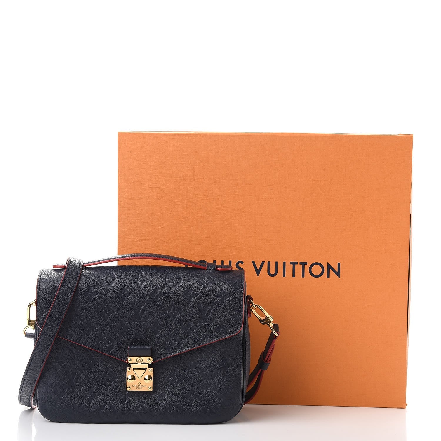 Louis Vuitton Empreinte Pochette Metis Marine Rouge 9 of 9