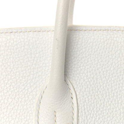 Hermes Taurillon Clemence Birkin 35 White 12 of 21
