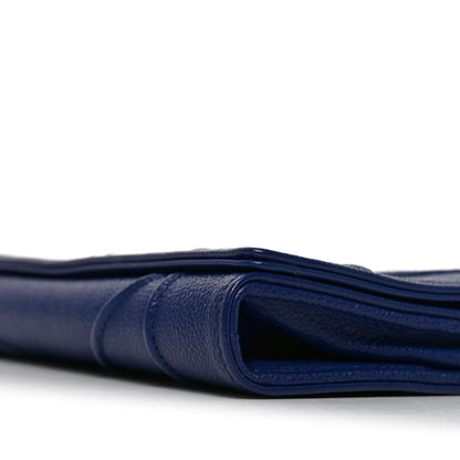 Christian Dior Grained Calfskin Diorama Croisiere Chain Wallet Blue 10 of 10