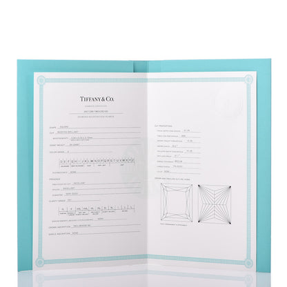 Tiffany Platinum Diamond .94ct Princess Grace Engagement Ring 54.5 7 7 of 8