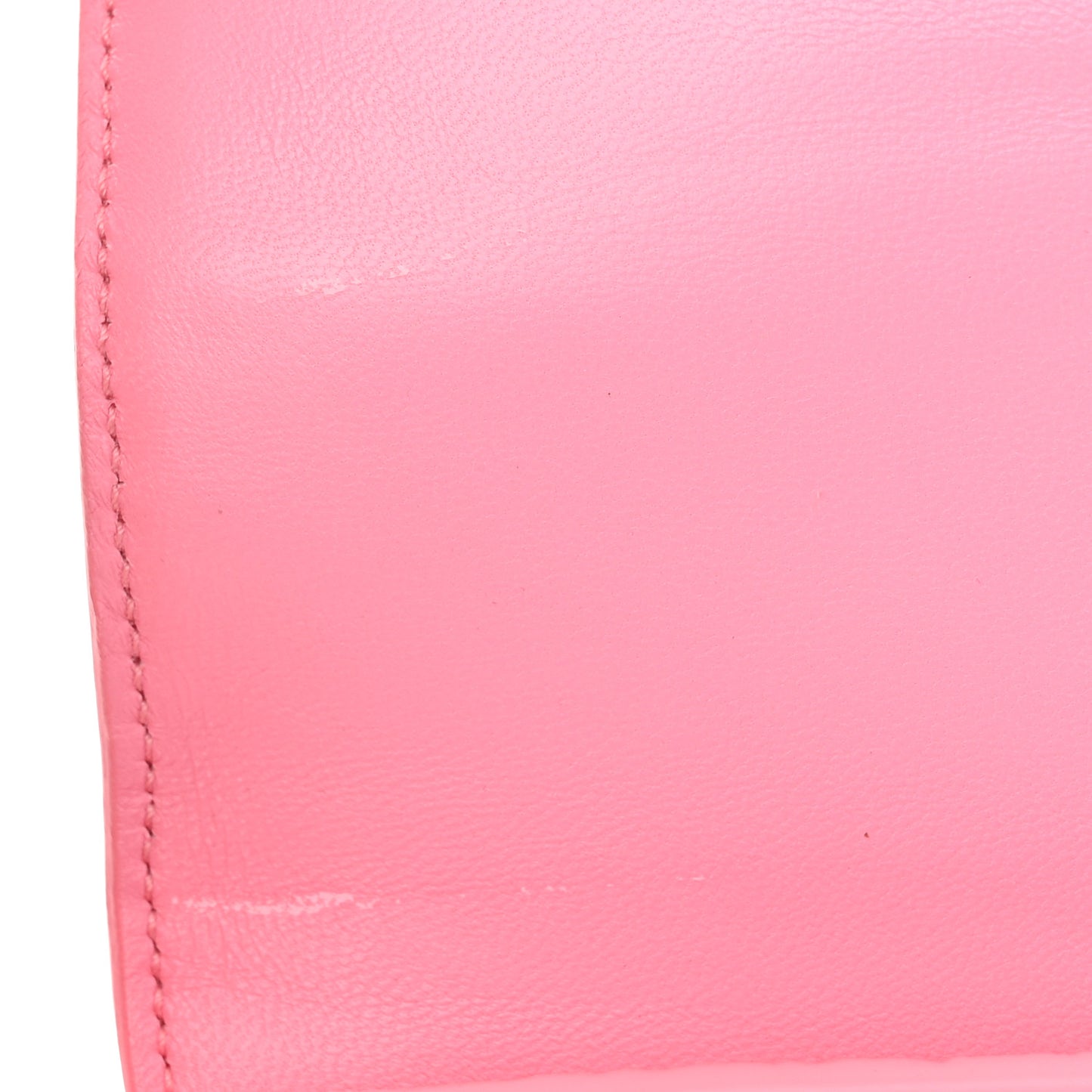 Shiny Super Supple Calfskin Crocodile Embossed Small XX Flap Stretch Bag Sweet Pink