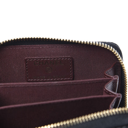 Chanel Caviar Quilted Zip Coin Purse Black 6 of 8
