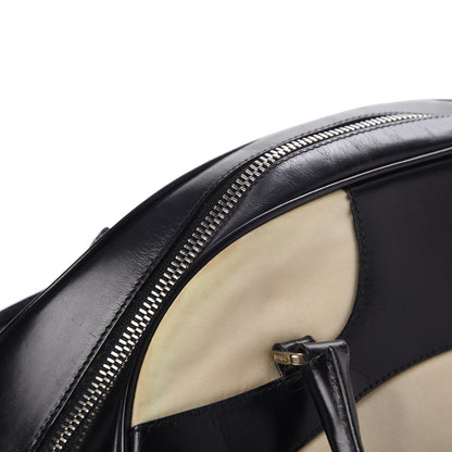 Prada Tessuto Nylon Vitello Small Bowling Bag Black 19 of 19