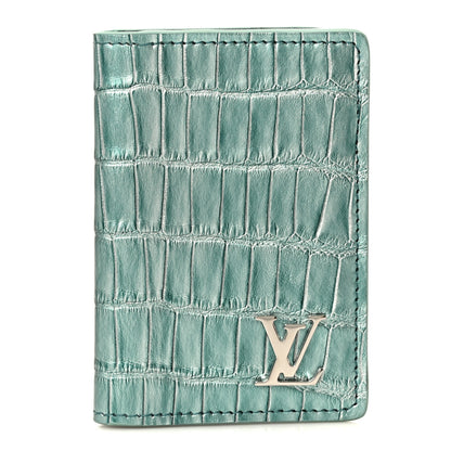 Louis Vuitton Crocodile Pocket Organizer Bleu Pool 1 of 7