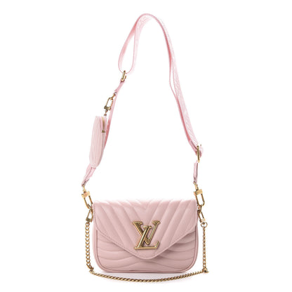 Louis Vuitton Calfskin New Wave Multi Pochette Rose Ballerine 1 of 9