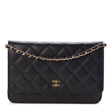 Chanel Caviar Quilted Wallet On Chain WOC Black 2 of 11