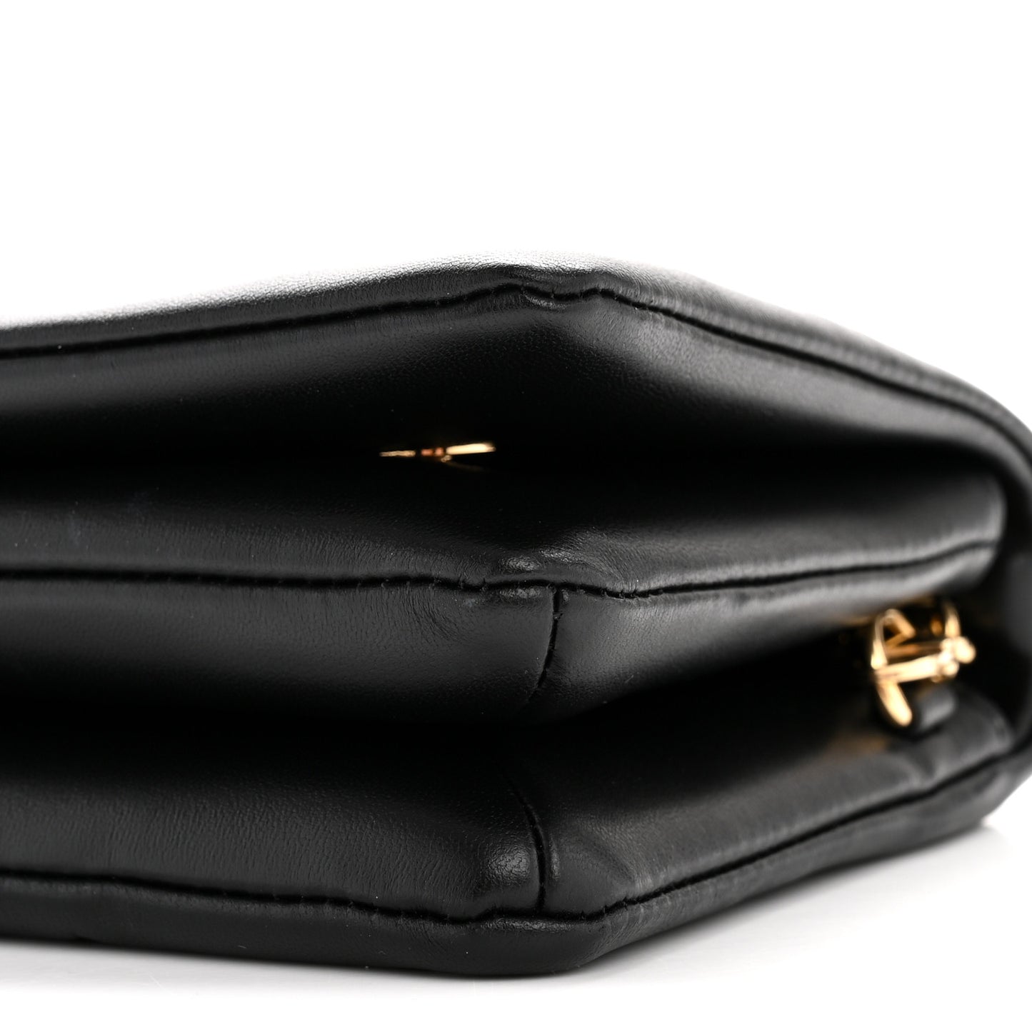 Lambskin Embossed Monogram Pochette Coussin Black