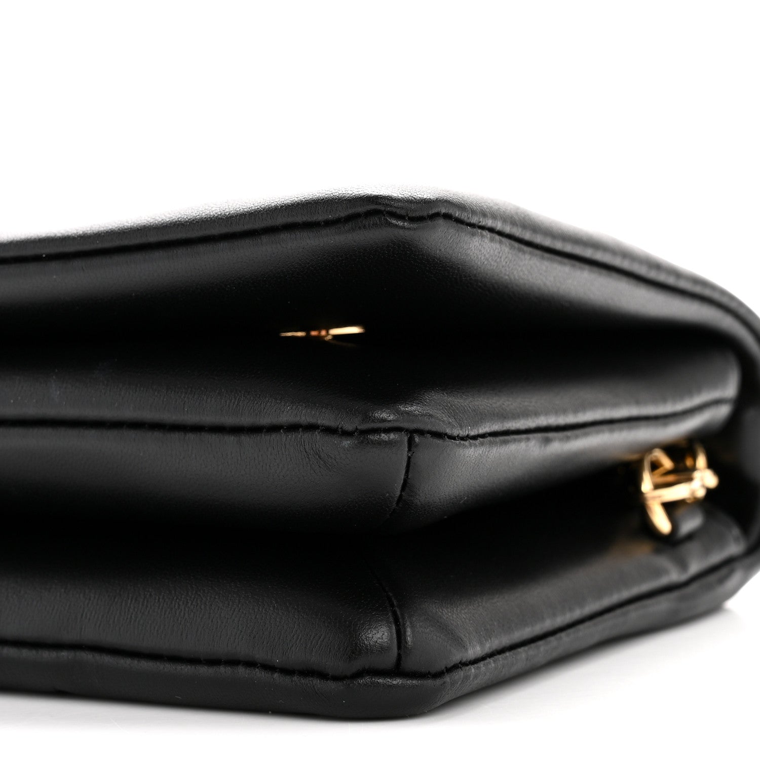 Louis Vuitton Lambskin Embossed Monogram Pochette Coussin Black 9 of 10