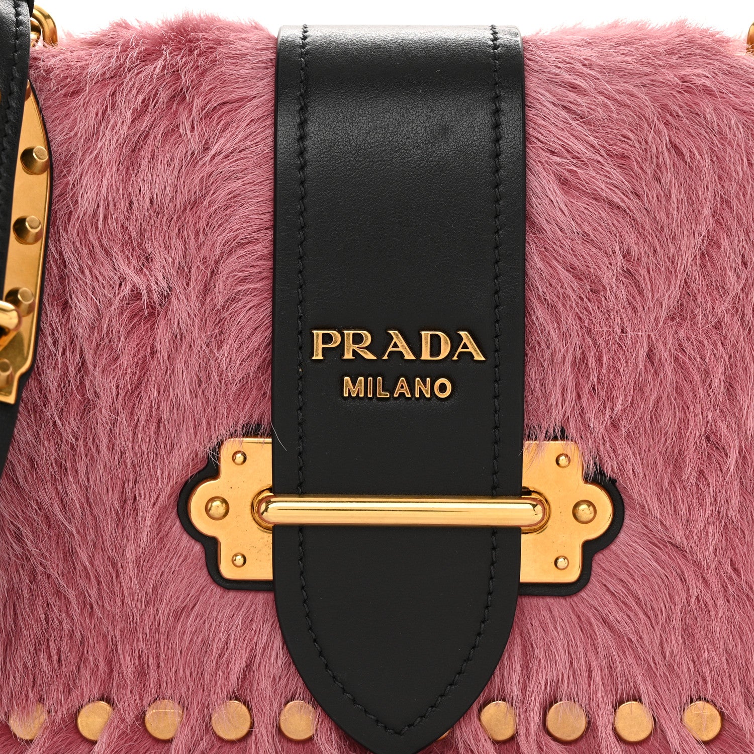 Prada Calf Hair Cahier Shoulder Bag Loto Black 7 of 10