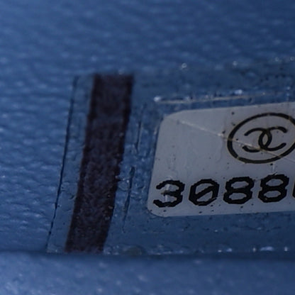 Chanel Lambskin Quilted Mini Rectangular Flap Light Blue 7 of 10