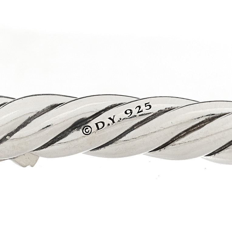 Sterling Silver Diamond 5mm Midnight Melange Bangle Bracelet